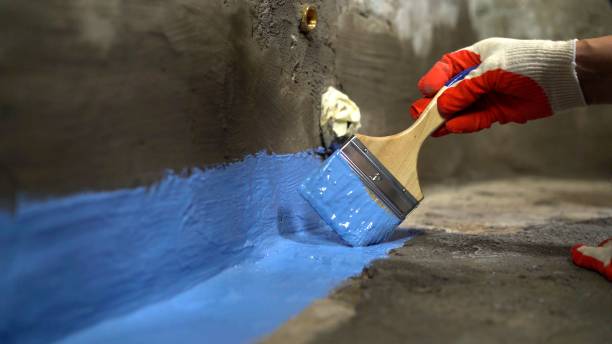 Commercial Exterior Waterproofing project at a Litchfield, MN business property by SJ Waterproofing Pros